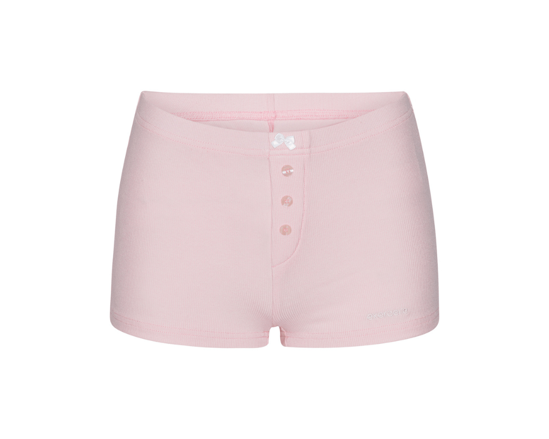 Exercere Rib Night Shorts Rib Night Shorts - Soft Pink