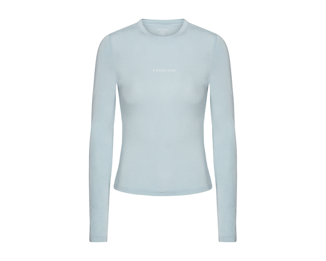 Exercere Blouses Jersey Long Sleeve - Powder Blue