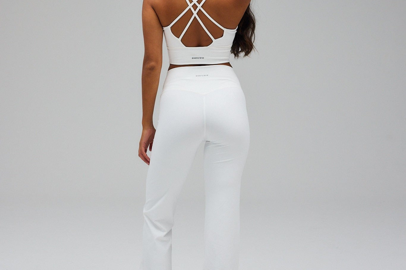 Exercere Tights Flare Yoga Pants - White
