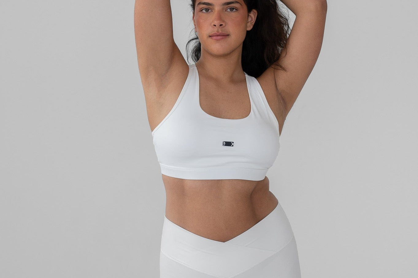 Exercere Sports Bras Racer Bra - White