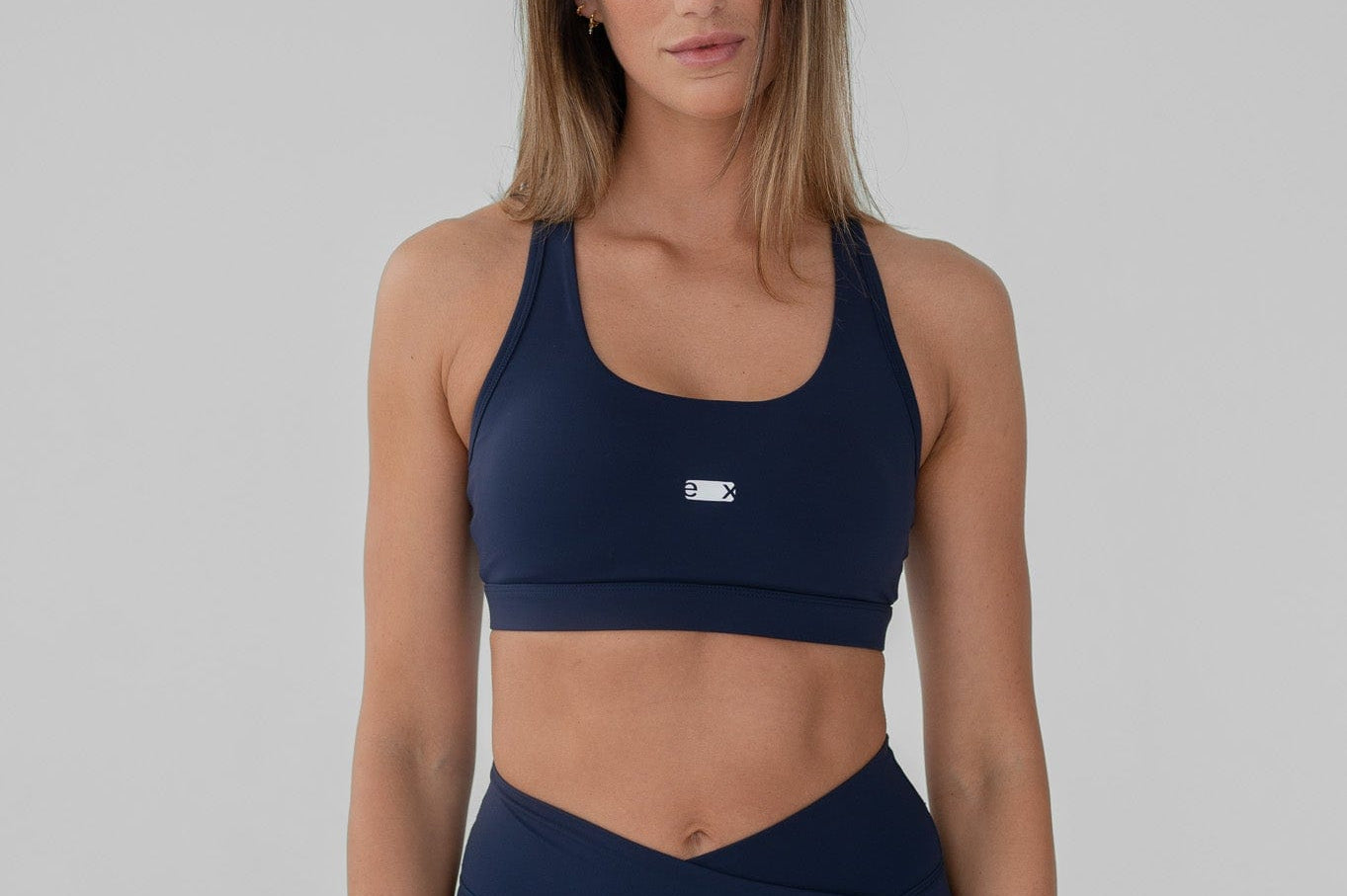 Exercere Sports Bras Racer Bra - Dark Blue