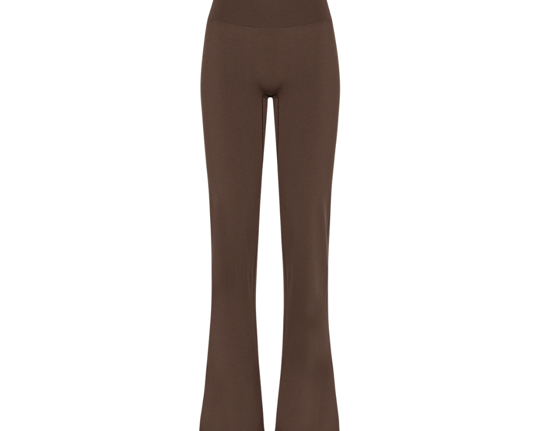 Exercere Tights Flare Yoga Pants - Pecan Brown