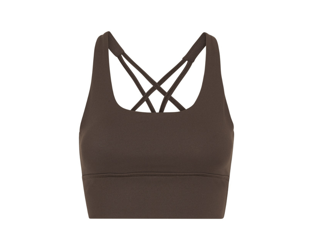 Exercere Sports Bras Neaty Bra - Pecan Brown