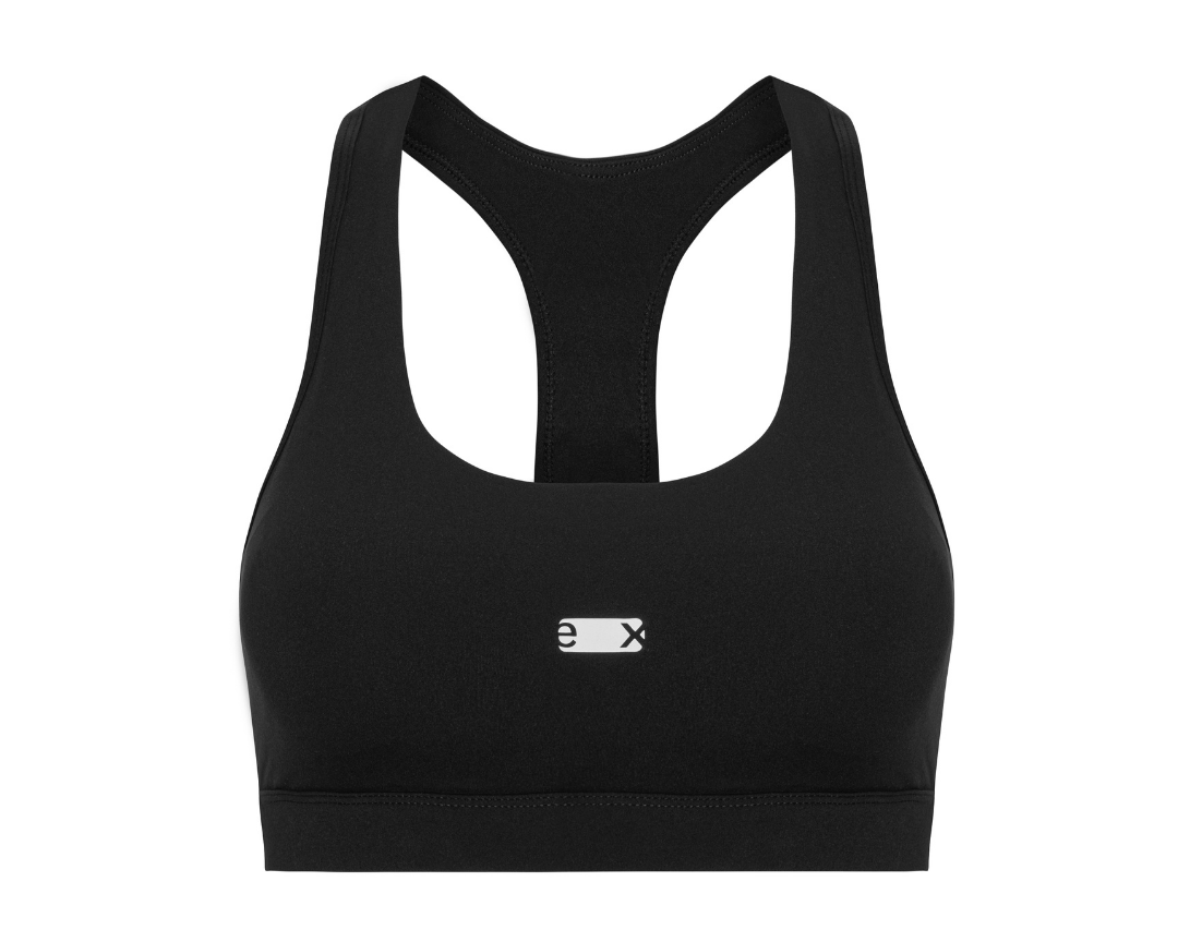 Exercere Sports Bras Racer Bra - Black