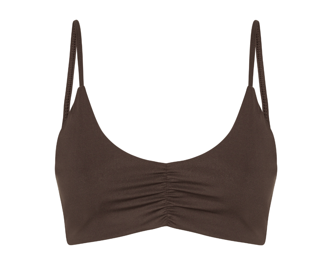 Exercere Sports Bras Scrunch Bra - Pecan Brown